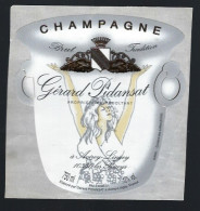 Etiquette Champagne Brut Tradition Gerard Pidansat  Avirey Lingey Aube 10   "femme" - Champan