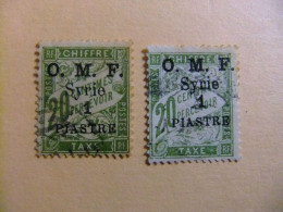 55 SYRIE - SIRIA 1931/ OCUPACION FRANCESA ( Sobrecar. O.M.F. Siria )/ YVERT TAX 10 FU /MH - Used Stamps