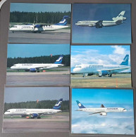 FINNAIR 6 Different Postcards - Airline Issue - 1946-....: Ere Moderne