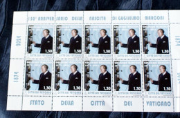 VATICAN 2024 GUGLIELMO MARCONI 150 ANNIVERSARY SHEET OF 10 MNH** - Ongebruikt