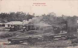 Saigon GO-VAP-  LA GARE Vietnam Cochinchine Indochine Train Chemin De Fer Indochinois Railway Locomotive Asie - Viêt-Nam