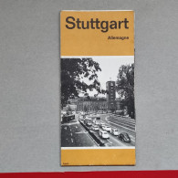 STUTTGART - GERMANY, Vintage Map, Tourism Brochure, Prospect, Guide (pro3) - Dépliants Turistici