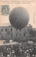 CHARLEVILLE (Ardennes) - Place Sépulcre - Fêtes 3e Centenaire 1906 - Préparatifs Départ Ballon - Montgolfière - Voyagé - Charleville