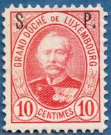 Luxemburg Service 1891 10 C S.P. Overprint (perforated 12) MNH - Officials