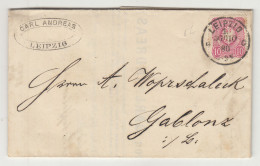Carl Andreas, Leipzig Company Invoice Posted 1880 To Gablonz B240510 - Covers & Documents