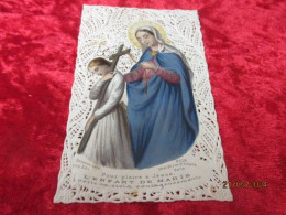 Holy Card Lace,kanten Prentje, Santino, Edit Bouasse Lebel Nr 3018 - Images Religieuses