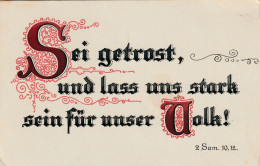 TH3590   --   SEI GETROST..........  STRUCHKARTE,  SAYING CARD--  2 Sam. 10,12 - Sonstige & Ohne Zuordnung