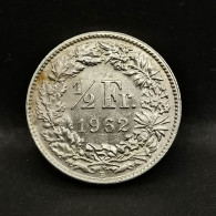 1/2 FRANC ARGENT 1962 B BERNE HELVETIA DEBOUT SUISSE / SWITZERLAND SILVER - 1/2 Franken