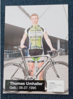 Autogramm Thomas Umhaller Gourmetfein Simplon Wels - Cyclisme