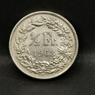 1/2 FRANC ARGENT 1963 B BERNE HELVETIA DEBOUT SUISSE / SWITZERLAND SILVER - 1/2 Franc