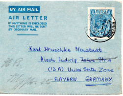 79032 - Burma - 1949 - 6A KGVI GAAerogramm RANGOON -> Westdeutschland - Birma (...-1947)