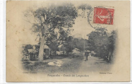 D 83. HYERES. ILE DE PORQUEROLLES. CHEMIN DES LANGOUSTIERS. CARTE ECRITE - Hyeres