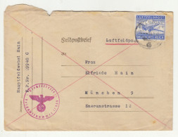 Germany Letter Cover Posted Luftfeldpost 1942? FP 29948 C /17979/ To München B240510 - Briefe U. Dokumente