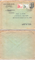 Espagne - Lettre Julio Perxés Maura - Obl Palafrugell - Pour Amboise Indre Et Loire - Other & Unclassified