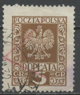 Pologne - Poland - Polen Taxe 1930 Y&T N°T86 - Michel N°P80 (o) - 5g Aigle - Postage Due