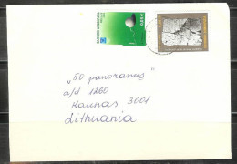 2003 0.05 Euro Olympic Hammer On Cover To Lithuania - Cartas & Documentos