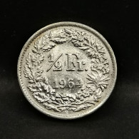1/2 FRANC ARGENT 1964 B BERNE HELVETIA DEBOUT SUISSE / SWITZERLAND SILVER - 1/2 Franc