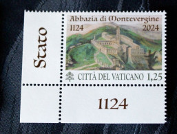 VATICAN 2024 , 900 ANNI ABBAZIA DI MONTEVERGINE  MNH** - Unused Stamps