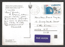 Czech 1993 Czechoslovakia Europa Stamp Used From Prague After Separation - Lettres & Documents