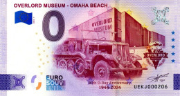 Billet Touristique - 0 Euro - France - Overlord Museum - Omaha Beach (2024-7) - Privatentwürfe