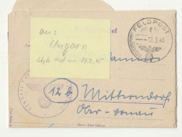 Germany Feldpostbrief Letter Posted 1945 FP 32677  B240510 - Brieven En Documenten