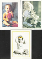3 Oude Postkaarten - C P A  - Kinderen  - Foto's   (T132) - Portretten