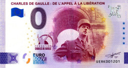 Billet Touristique - 0 Euro - France - Charles De Gaulle (2024-1) - Privatentwürfe