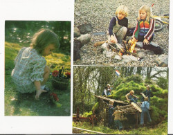 3 Oude Postkaarten - C P A  - Kinderen  - Foto's   (T134) - Portretten