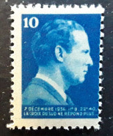 France Vignette Bleue AVIATION, MERMOZ " 7 Décembre 1936 11° 5 ,22° 40 ,la Croix Du Sud Ne Repond Plus "neuve ** MNH TTB - Luchtvaart