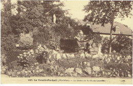 CPA FRANCE 56 MORBIHAN LA TRINITE-PORHOET - La Grotte De N.-D. De Lourdes - Sonstige & Ohne Zuordnung