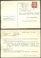 1965 Postcard  Heidelberg (19.1.65) Medical School  To England - Unused Stamps