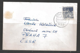 1961 Wald (Berlin) 23.12.61 To Praha Czechoslovakia - Cartas & Documentos
