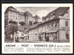 AK Werneck /Ufr., Gasthof Krone Und Post, Inh. J. Bötsch  - Other & Unclassified