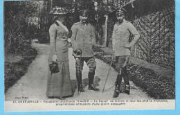Occupation Allemande-Guerre 1914-1918-Charleville-08-Le Kaiser-Guillaume II-sa Femme Et Leur Fils Aîné Le Kronprinz - WW1