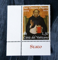 VATICAN 2024 , 750 ANNI SAN TOMMASO D'AQUINO  MNH** - Unused Stamps