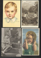 4 Oude  Postkaarten - C P A - Kinderen (T 157) - Portraits
