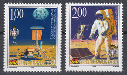 Bosnia Serbia 1999 Space Astronauts 30 Years Anniv. Of The First Moon Landing APOLLO 11 USA Armstrong Aldrin, Set MNH - Bosnie-Herzegovine