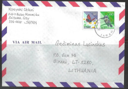 2004 Saitama  City (Ginza 13.IX.04 Postmark) To Birzai  Lithuania - Briefe U. Dokumente