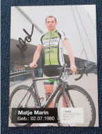 Autogramm Matje Marin Gourmetfein Simplon Wels - Cyclisme