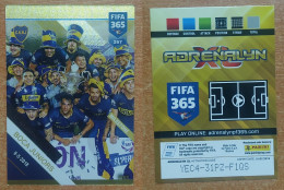 AC - 267 BOCA JUNIORS  33rd ARGENTINIAN TITLE  FANS MILESTONES  PANINI FIFA 365 2019 ADRENALYN TRADING CARD - Tarjetas