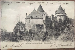 Cpa 24 Dordogne, Château Du Claud, Salignac Eyvigues, éd Daudrix, , Dos Simple écrite En 1902 - Autres & Non Classés