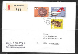 1981 Monchaltorf Registered To Czech - Briefe U. Dokumente