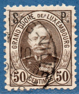 Luxemburg Service 1891 50 C S.P. Overprint (perforated 11½) Cencelled - Service