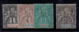 COLONIE FRANCAISE - BENIN - N°33 - 35/37 - * - BON CENTRAGE - Ungebraucht