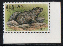 Bhutan  - 1997 - Endangered Species - Marmota Bobak - MNH ( OL 18/03/2023 ) - Bhoutan