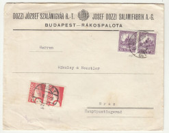 Josef Dozzi Salamifabrik AG, Budapest-Rakospalota Company Letter Cover Posted 1930 To Graz - Postage Due Austria B240510 - Brieven En Documenten