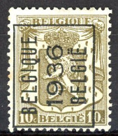 BE  PO 312   (*)   ---   BELGIQUE  ---   1937 - Typo Precancels 1936-51 (Small Seal Of The State)