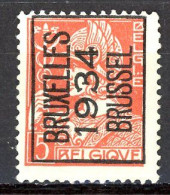 BE  PO 280   (*)  ---   BRUXELLES  ---   1934 - Typos 1932-36 (Cérès Et Mercure)