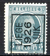 BE  PO 144 A  (*)   ---  Typo   Liège - Luik  1926 - Sobreimpresos 1922-31 (Houyoux)