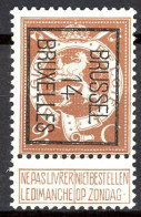 BE  PO 50   (*)    ---   BRUXELLES   ---   1914 - Typos 1912-14 (Löwe)
